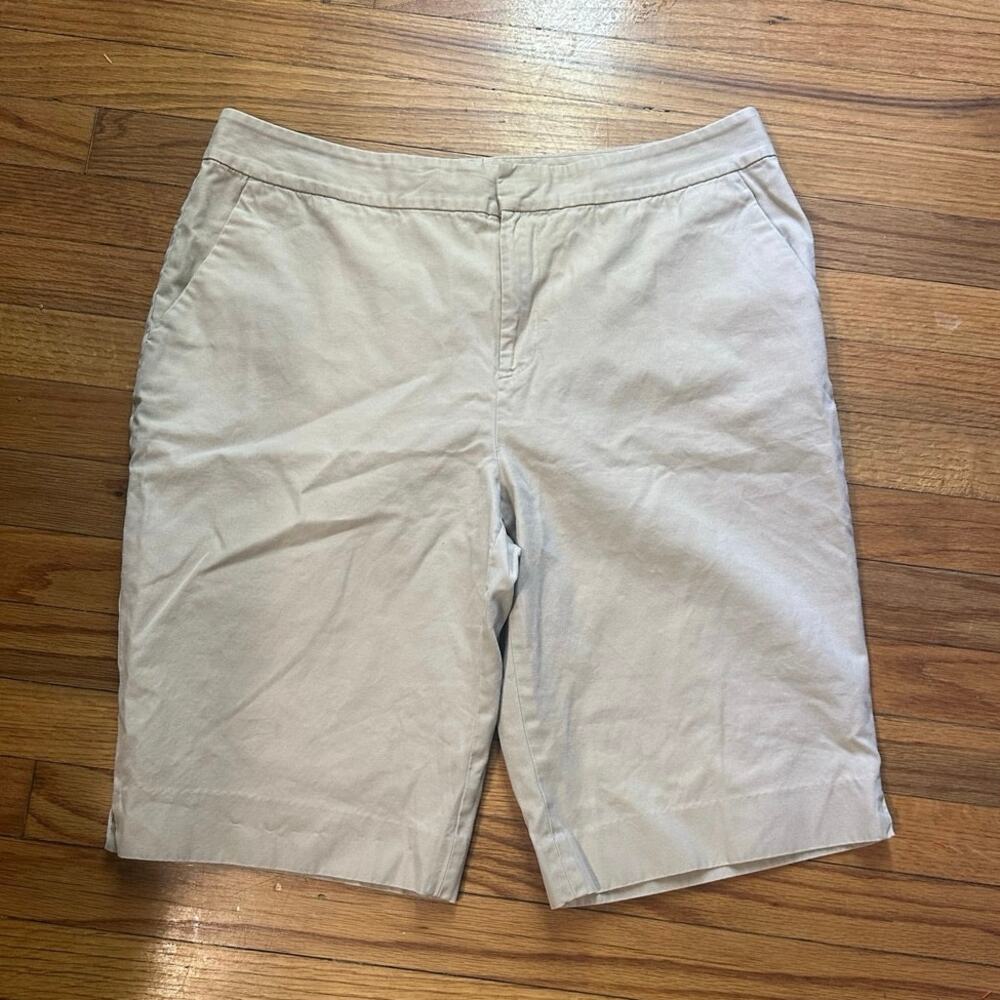Lauren Ralph Lauren Khaki Shorts – Classic Fit, Chic Summer Style, Size 14